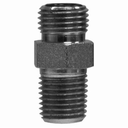 Midland Industries Hydraulic Adapter, 131616 x 1214 Nominal, Male ORing Face Seal x MNPT, 6000 psi, Steel FSO240488